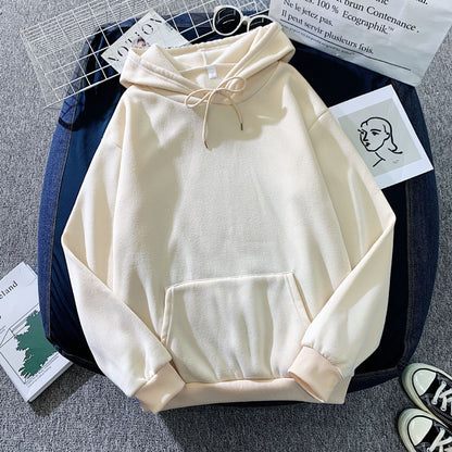 Cozy Women's Fall & Winter Hooded Oversized Solid Color Hoodie