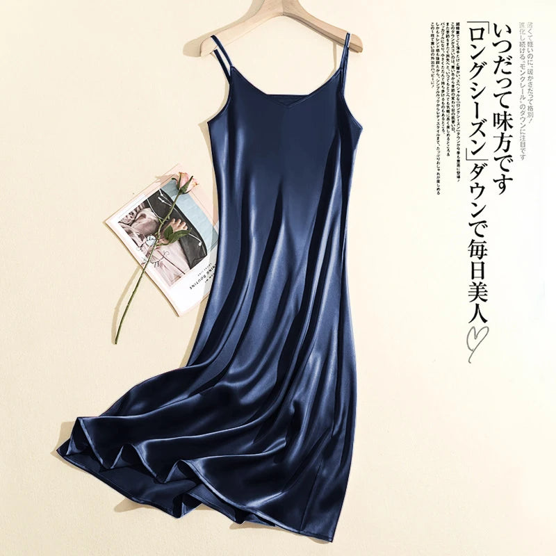 Chic Elegant Dresses for Women With Adjustable Strap Satin