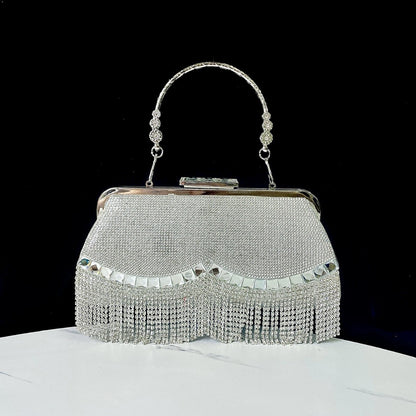 Women's Tassel Banquet Crossbody Clutch Bag