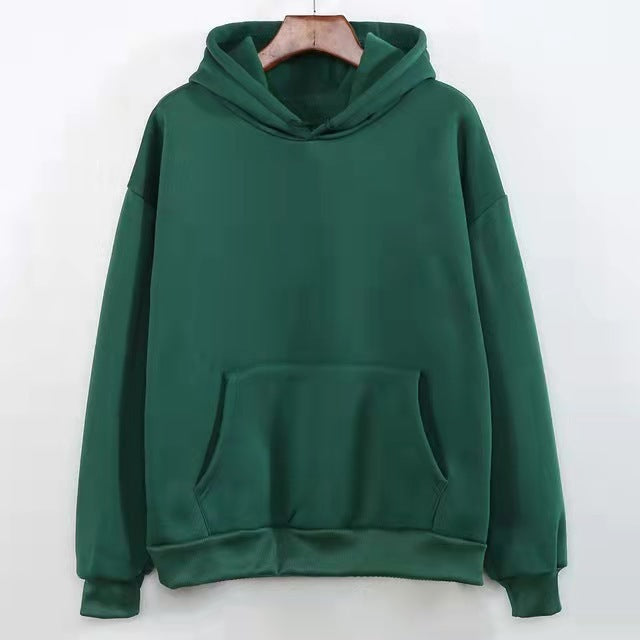 Cozy Women's Fall & Winter Hooded Oversized Solid Color Hoodie